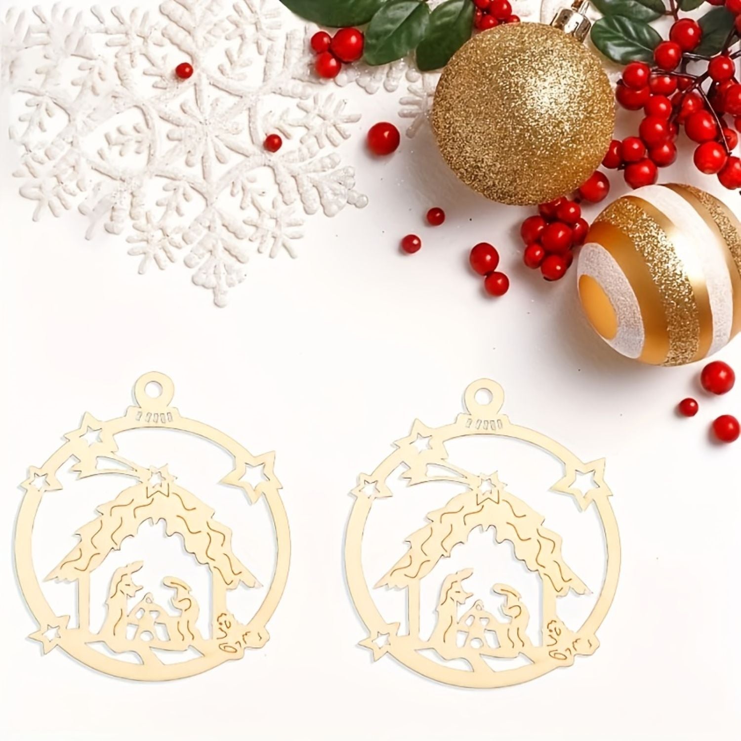 wooden hanging ornaments