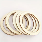 Round wooden rings for crafts