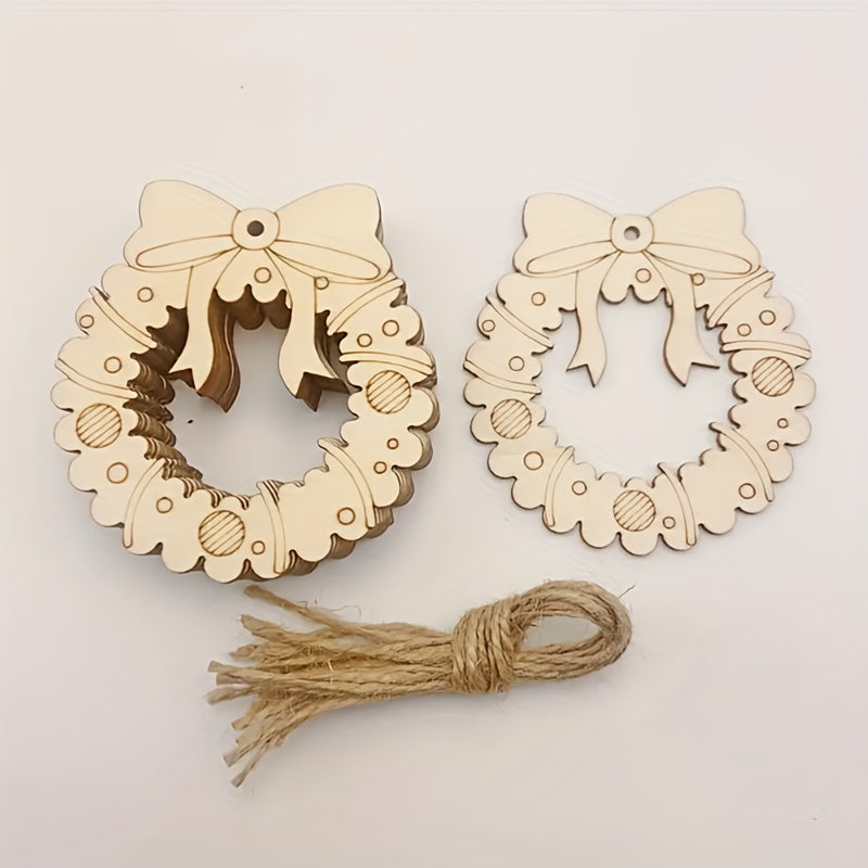 rustic christmas wreath decoration