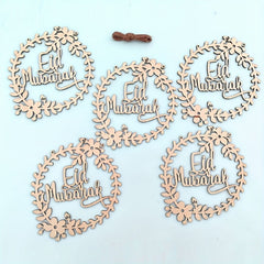 ramadan wreath wooden decor