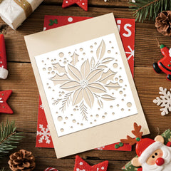 plastic christmas design stencil for card making and home decor
