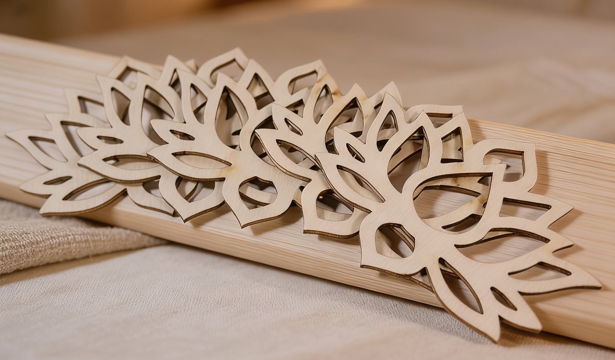 diwali decorative wooden coasters for dining table