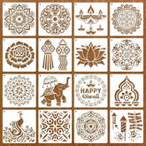 diwali rangoli stencils for painting on wood and diy crafts