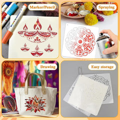 traditional diwali rangoli design templates for wall art
