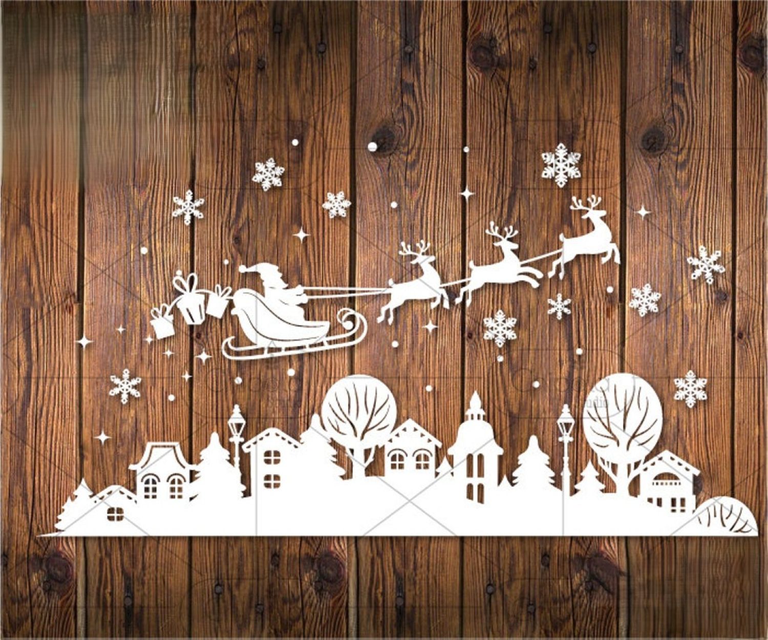 Window painting stencil Christmas