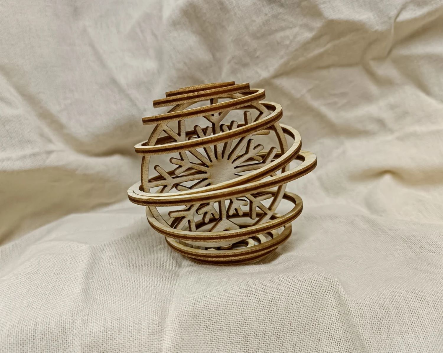 spiral design christmas ornaments