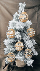 wooden christmas tree decor