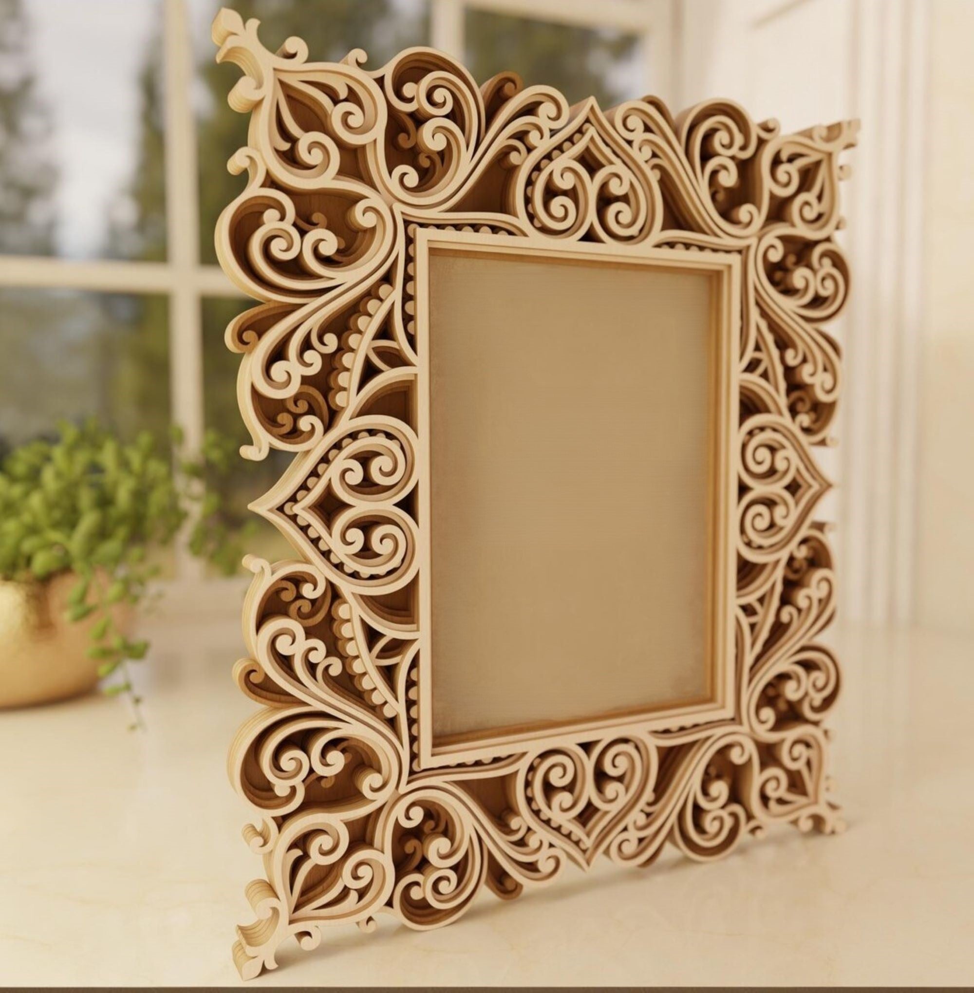 layered design photo frame