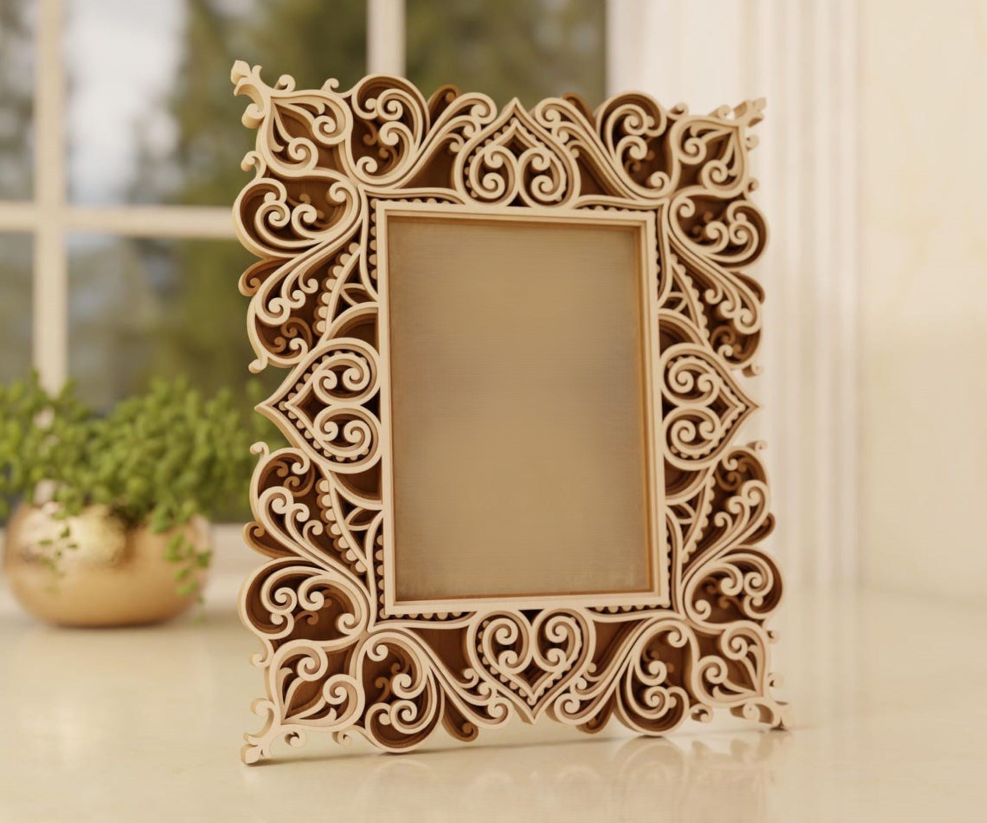 6 layer photo frame design