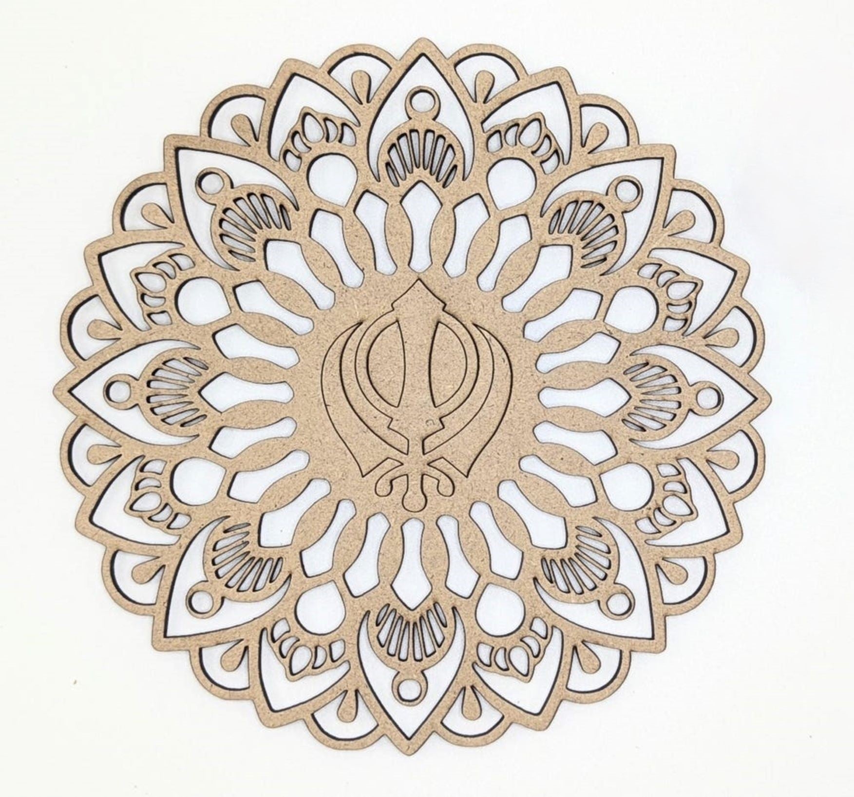khanda symbol prayer room decor
