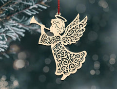 pine mdf angel cutout for diy crafts