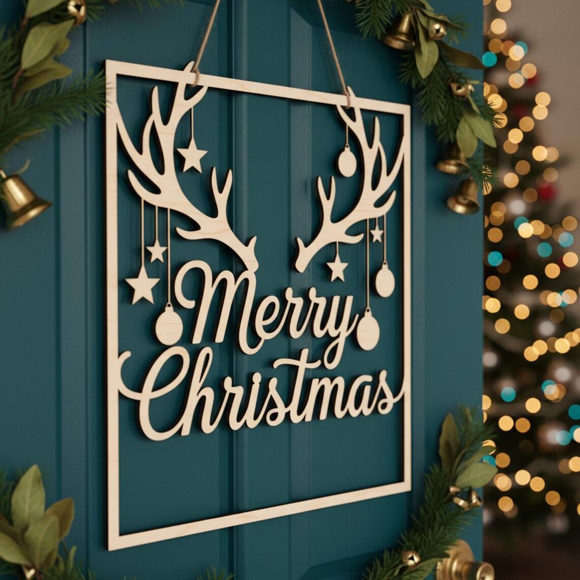 Christmas front door décor