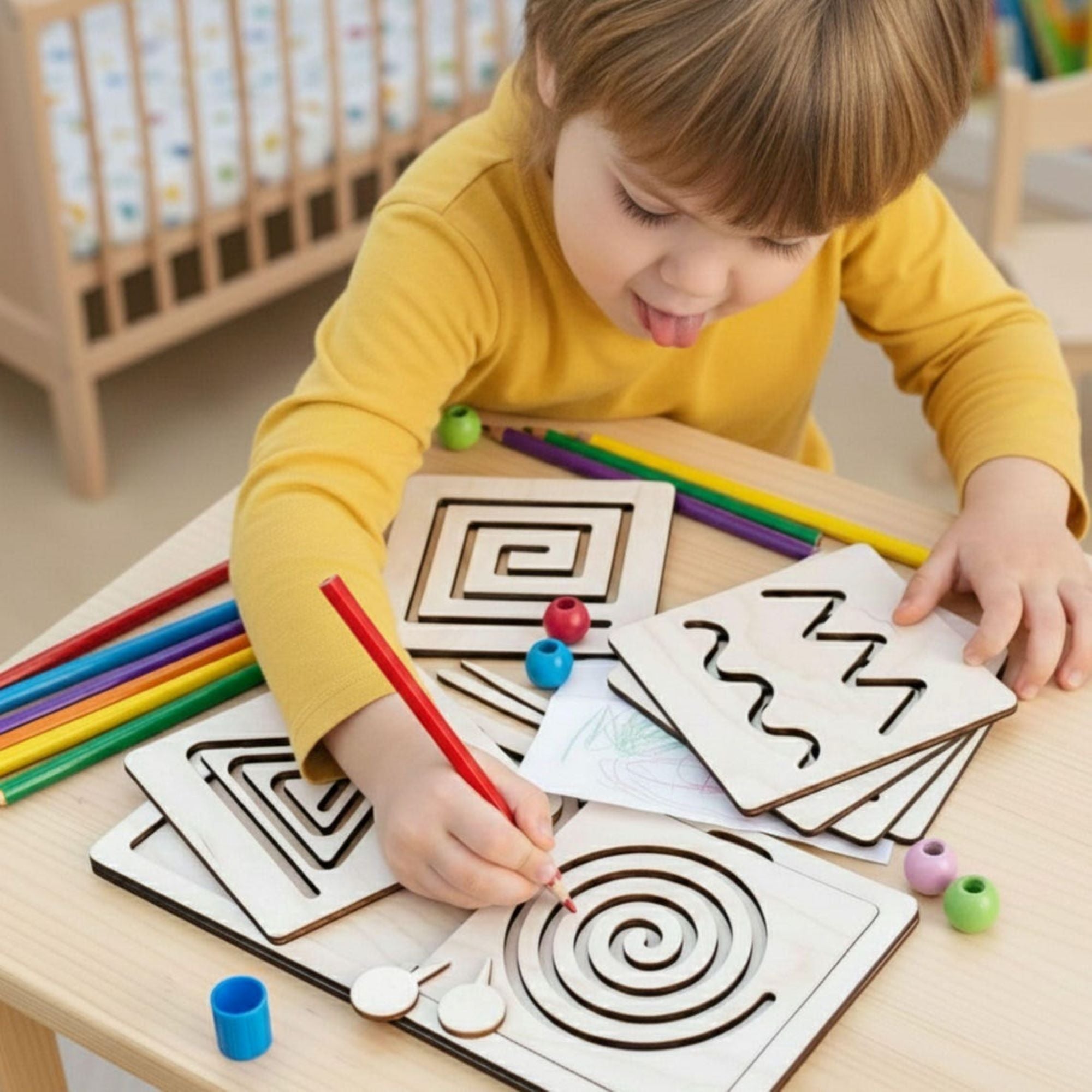 pre writing strokes practice board set