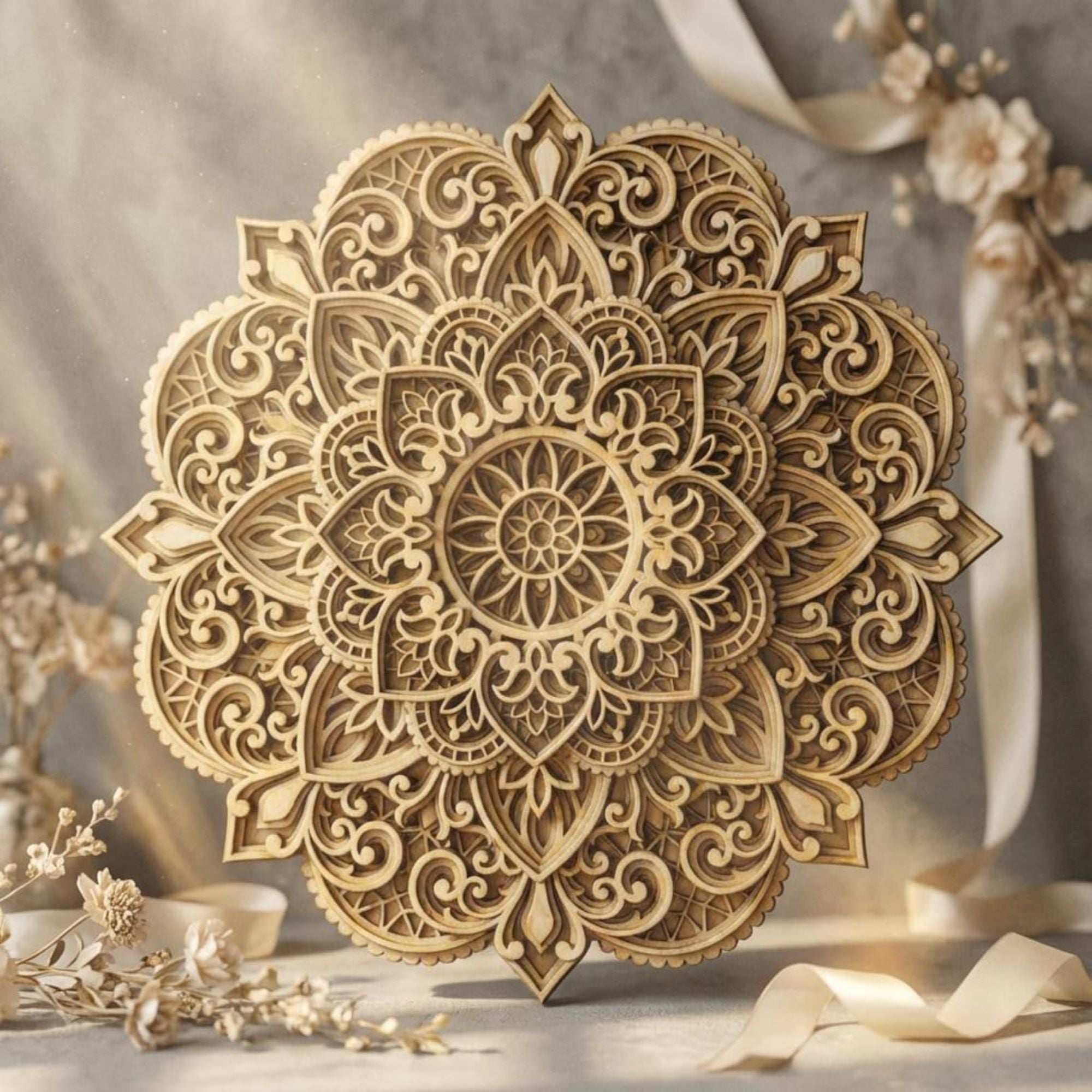 decorative MDF mandala wall hanging