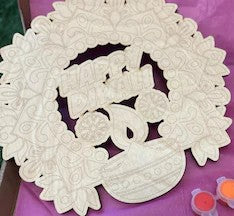 Happy Diwali Wooden Decor