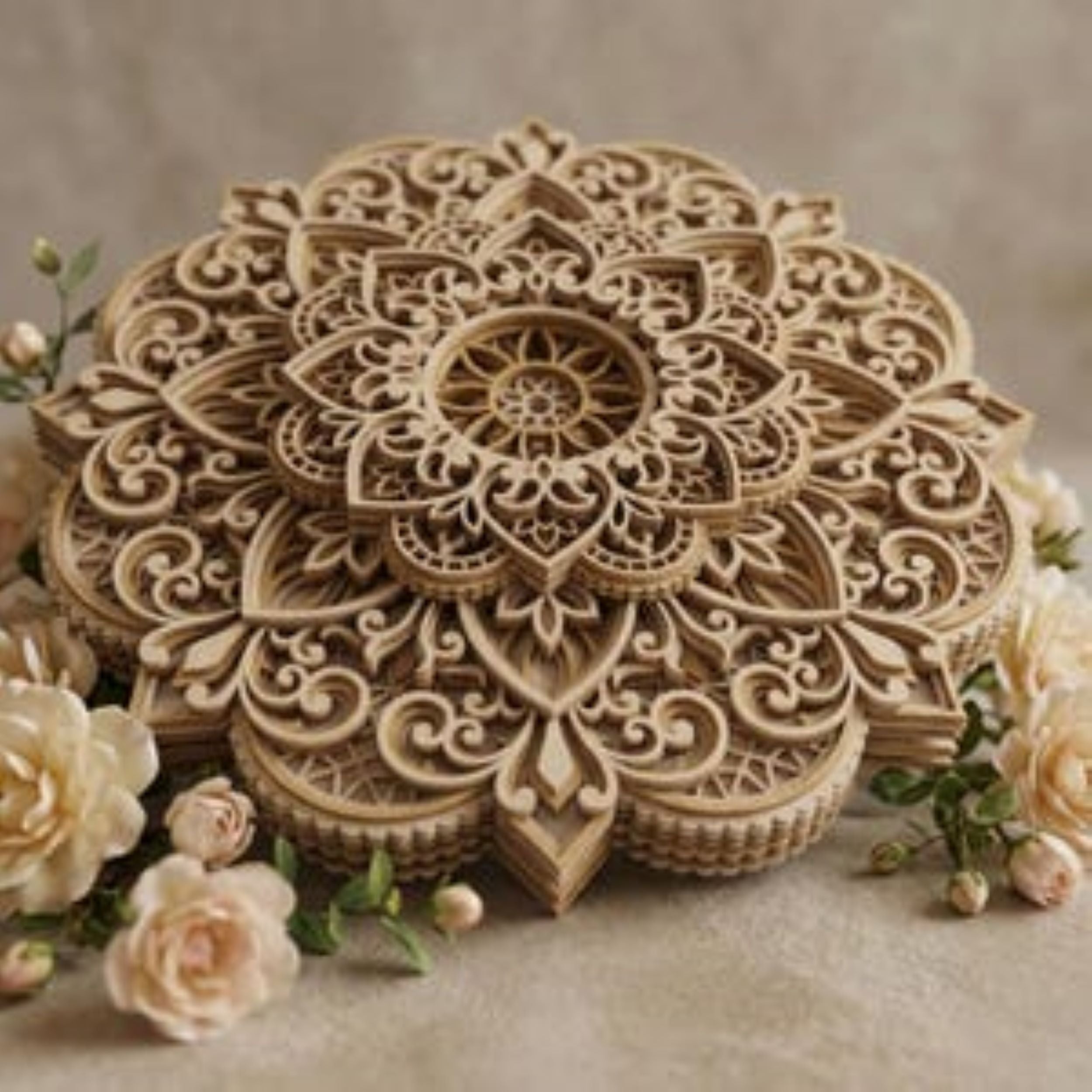 wooden mandala home wall art decor