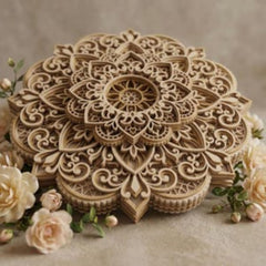 wooden mandala home wall art decor