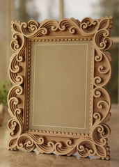 Wooden Photo Frame For Wall Rustic Layered Photo Frame 25x20 cm Antique Style Photo Holder With Easel Back