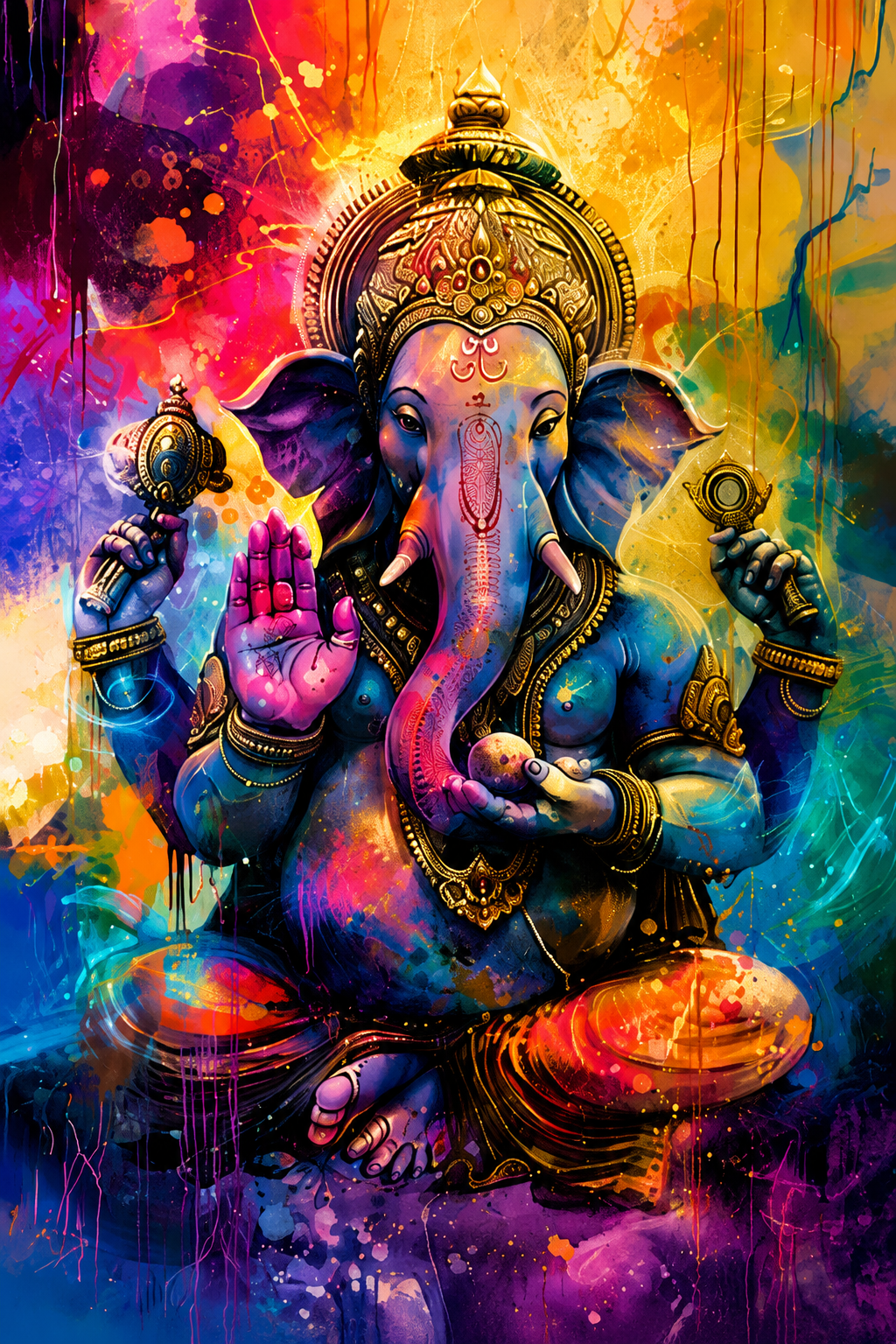 Spiritual Ganesha Wall Art for Home