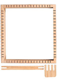 Whittlewud Wooden Multi-Craft Weaving Loom Frame (23 X 23cm?for Beginner Including Crafting Frame, Wood Loom Frame,