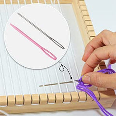 Whittlewud Wooden Multi-Craft Weaving Loom Frame (23 X 23cm?for Beginner Including Crafting Frame, Wood Loom Frame,