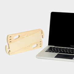 Whittlewud Stand for Notebook Computer Compatible with Laptop Stand Wood, MacBook Air Mac Pro and iPad Pro, HP, DELL,