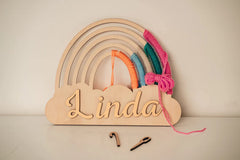 Whittlewud Pack of 2 Blank Rainbow (12In x12In) Cutouts Wooden, Personalized Rainbow, Rainbow Decor, Birthday Present, Wooden Rainbow Personalized Toy