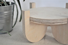 Whittlewud (15 x 24) cm Plant Pot Stand, Plant Stand, Handmade Wooden Plywood Plant Stand, Planter, Garden Home Flower Stand
