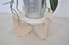 Whittlewud (15 x 24) cm Plant Pot Stand, Plant Stand, Handmade Wooden Plywood Plant Stand, Planter, Garden Home Flower Stand