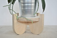 Whittlewud (15 x 24) cm Plant Pot Stand, Plant Stand, Handmade Wooden Plywood Plant Stand, Planter, Garden Home Flower Stand