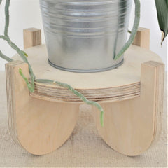 Whittlewud (15 x 24) cm Plant Pot Stand, Plant Stand, Handmade Wooden Plywood Plant Stand, Planter, Garden Home Flower Stand