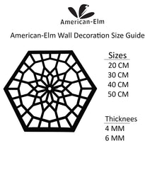 American-Elm Hexagon Shape Wooden Wall Panel, 3D Decor, Modern Living Room Décor