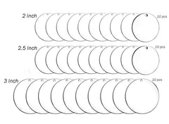 Whittlewud Pack of 30 Pieces Acrylic Blanks for Keychain Clear Acrylic Rounds Acrylic Circles Blanks