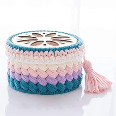 Cliths Crochet Basket Base Wooden Basket Bottoms for Crochet Making for Yarn Bag Knitting Bags, 5.9 inch