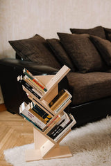 Whittlewud (70x35cm) Book Organizer, Book Storage, Stylish Bookcase, Home décor, Wooden Book Shelf, Creative Bookshelf