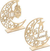 ramadan decorations for home wooden ramadan kareem eid mubarak wooden moon mdf moon cutout