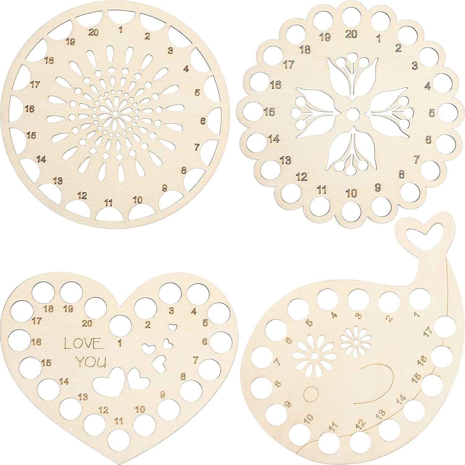Wooden Thread Keeper Blank Board