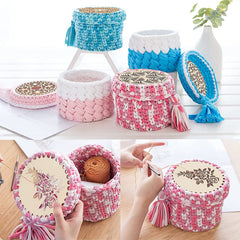 Cliths Wooden Basket Bottom, 5.9 inch Circular Crochet Basket Wood Base for DIY Craft Knitting Weaving Supplies Making Home Decoration