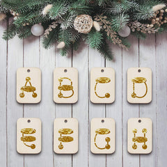 Cliths Pack of 50 pcs Unfinished Wooden 1.34 Inch x 2 Inch Rectangle Cutouts for Art & Craft, Wooden Rectangle Shape Blank Slices