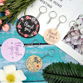 Whittlewud Pack of 30 Pieces Acrylic Blanks for Keychain Clear Acrylic Rounds Acrylic Circles Blanks