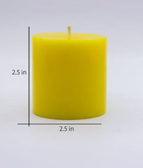 American-Elm Combo Pack of 3 Scented Rose Lemon & Sandal wood Aroma Candles ( 2.5x2.5 Inch)
