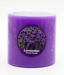 American-Elm Pack of 2 Scented Lavender Aroma Pillar Candle, Home decoration, Party, Diwali (2.5x2.5 Inch)