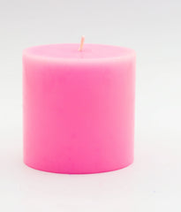 American-Elm Pack of 2 Scented Rose Aroma Pillar Candle for Home Decor Romantic Dinner, Aroma Decoration Party, Diwali (2.5x2.5 Inch)