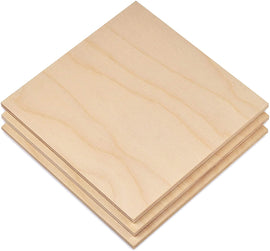American-Elm 6mm x (12 x 12 Inch) Premium Baltic Birch Plywood- Pack of 3 Flat Birch Ply Sheets for Arts and Crafts, School Projects