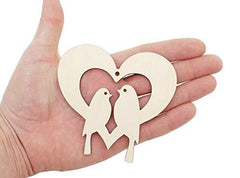 Bird Heart Cutouts Craft Shapes