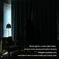 American-Elm 2 Panel Both Sided DarkBlue and Pink, Room Darkening Blackout Curtains