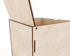 AmericanElm Arts And Crafts Multipurpose Handcrafted Wooden Box