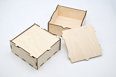 AmericanElm Pack of 2 Handcarved Jewellery Box Jewel Storage Organizer Great Gift Ideas