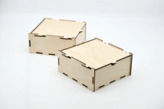 AmericanElm Pack of 2 Handcarved Jewellery Box Jewel Storage Organizer Great Gift Ideas