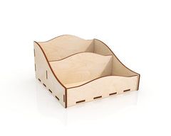 AmericanElm Pack of 2 Rectangle Unfinished Birch plywood Box Natural DIY Craft Stash Boxes for Arts Hobbies and Home